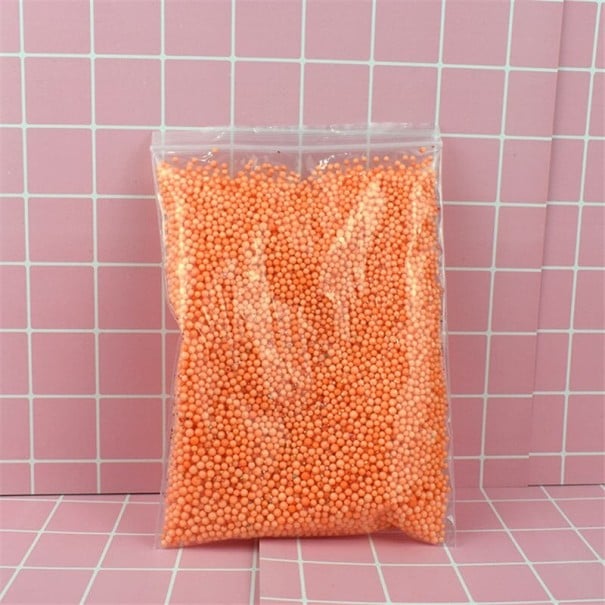 Guličky do slizu Drobné plastové guličky v uzatvárateľnom sáčku so zipsom Rozmery balenia 20 x 14 x 3 cm Pre tvorenie a hranie sa slizom oranžová