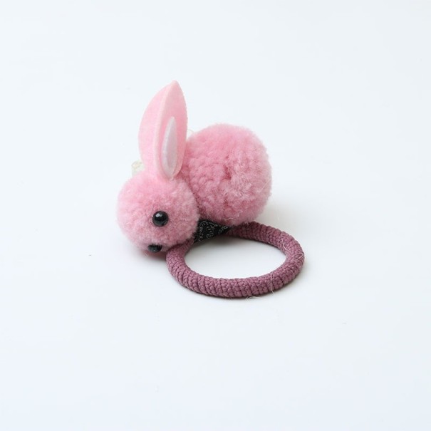 Gumiça de cabelo infantil com coelhinho 3