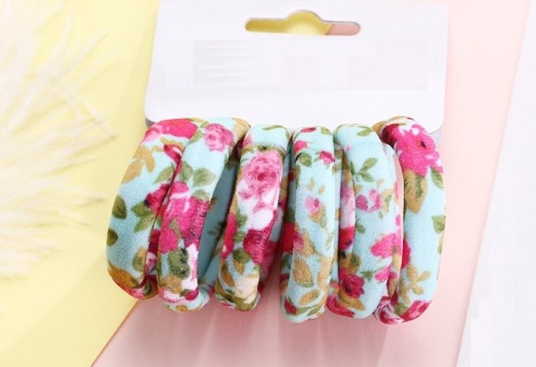 Gumička do vlasov so vzorom - 6 ks 11