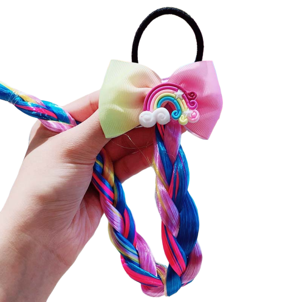 Gumička do vlasů s příčeskem pro děti 6