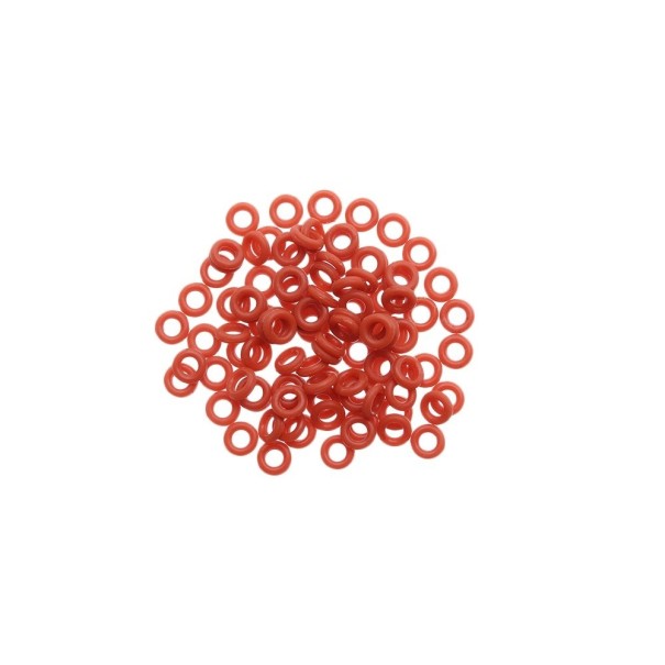 Gumigyűrűk kézidarabokhoz 100 db piros