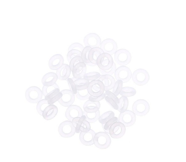 Gumigyűrűk kézidarabokhoz 50 db fehér