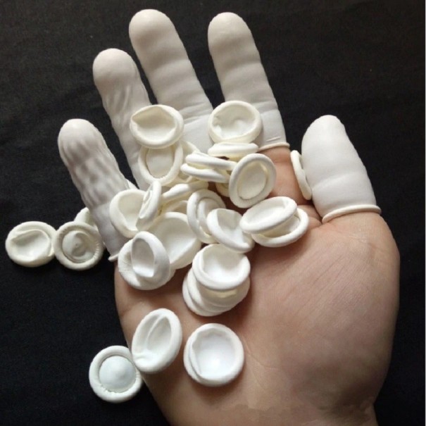 Gummi fingerbøl 100 stk 1