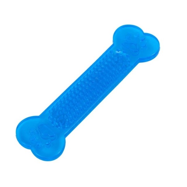 Gumová kost pre psov odolná proti hrýzaniu masážne hroty čistenie zubov tréning aport 15 x 4 cm viac farieb modrá