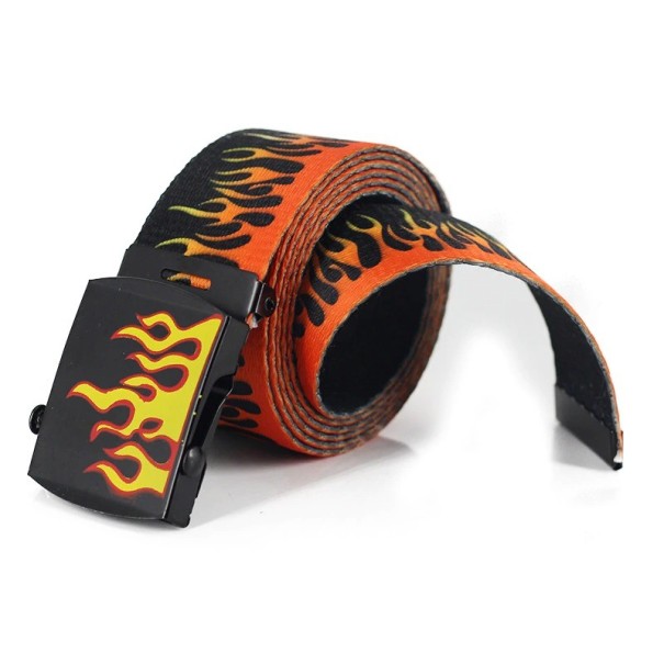 Gürtel mit Flammen orange 120 cm