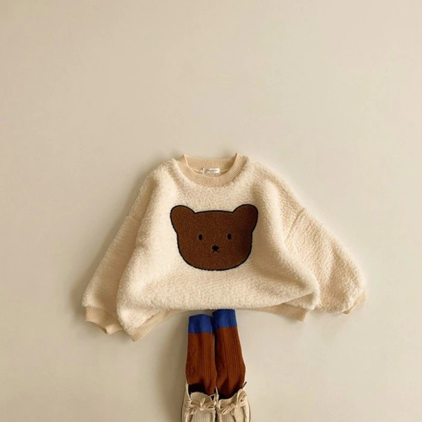 Gyerek pulóver L575 bézs 3