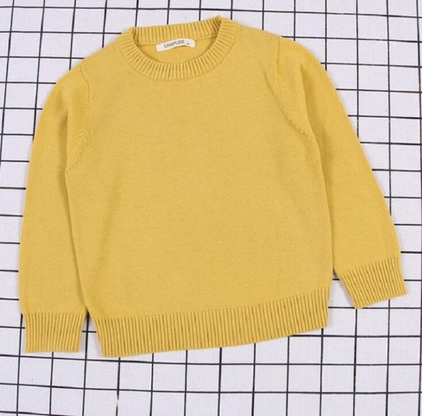 Gyerek pulóver L623 sötét sárga 5