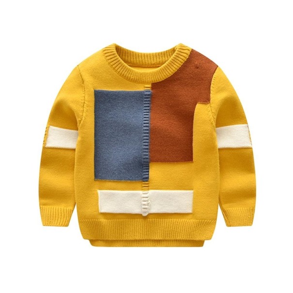 Gyerek pulóver L650 sárga 8