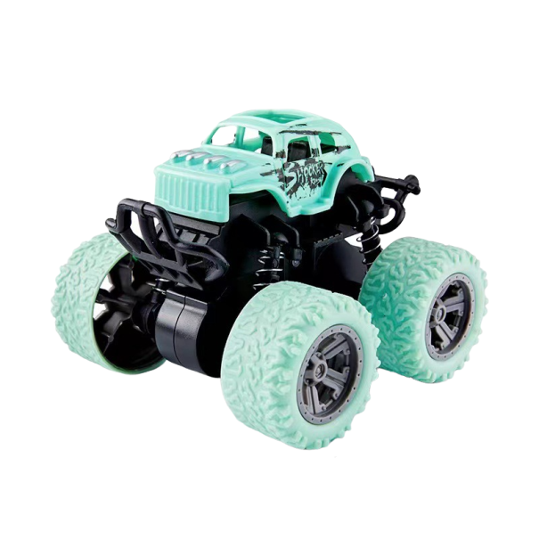 Gyermek autó monster truck világos zöld