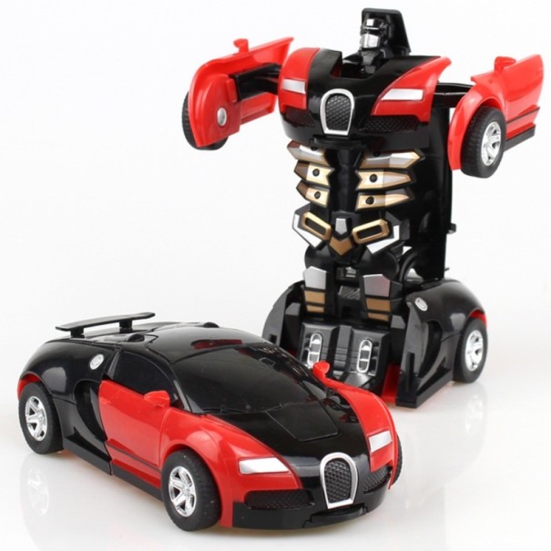 Gyermek autó / robot 2in1 piros