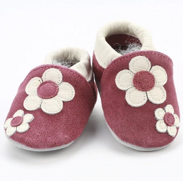 Gyermek bőr puhatalpú cipő A486 régi rózsaszín 12-18 hónap