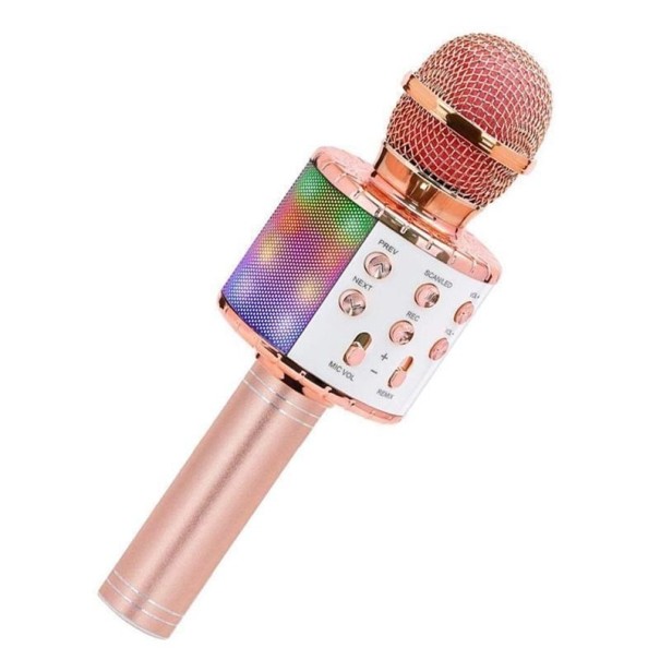 Gyermek karaoke mikrofon P4098 rose gold