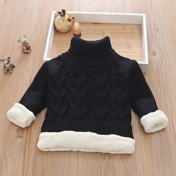Gyermek kötött pulóver L593 fekete 5 A