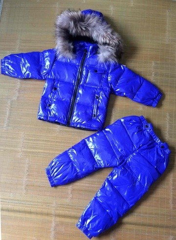 Gyermek téli vízálló készlet J2891 kék 2