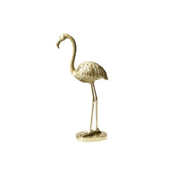 Gylden flamingo dekoration 2