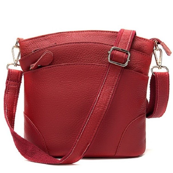 Γυναικεία τσάντα crossbody M1628 οινόχρωμο