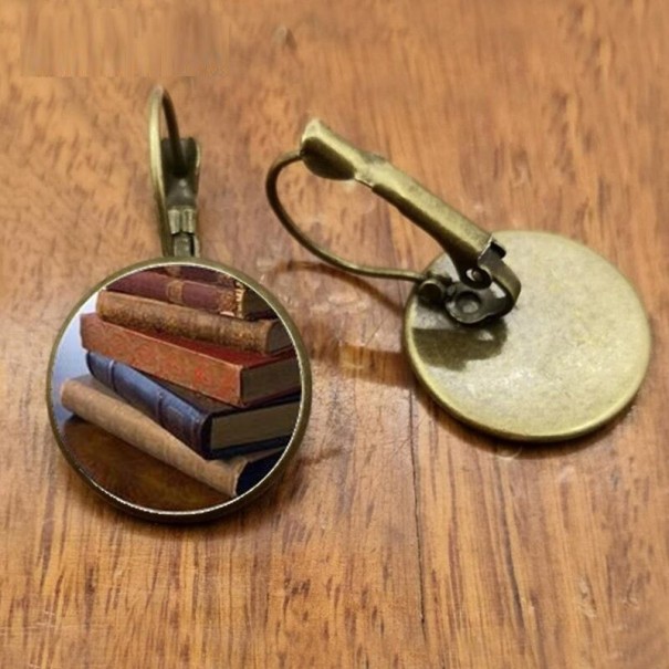 Γυναικείες κρεμαστές σκουλαρίκια C1059 μπρονζέ 5