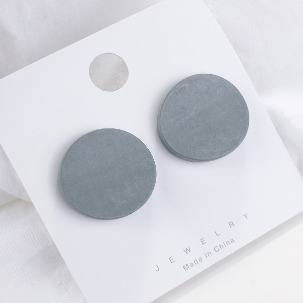 Γυναικείες ξύλινες σκουλαρίκια G1151 γκρι