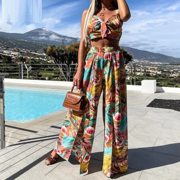 Γυναικείο crop top και παντελόνι B1090 XL 1