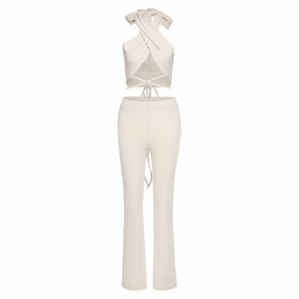 Γυναικείο crop top και παντελόνια B1134 XS