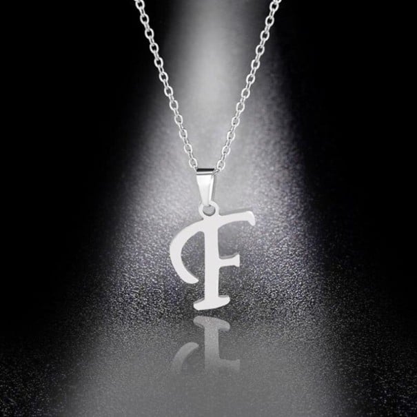 Γυναικείο κολιέ με γράμμα D130 F