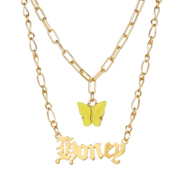 Γυναικείο κολιέ με πεταλούδα και επιγραφή 4