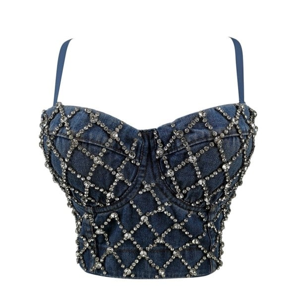 Γυναικείο τζιν crop top L