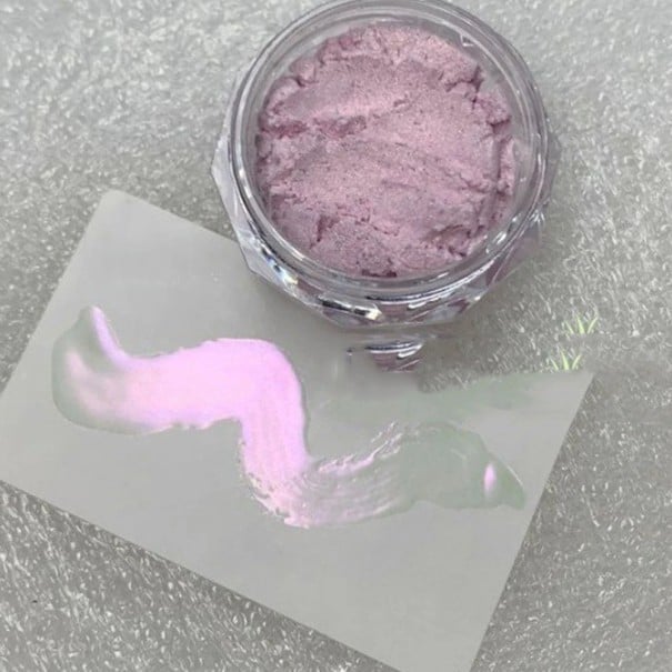 Gyöngyházfényű tükörpor körmökhöz - Hatás Gél és Akryl Körmökön rózsaszín