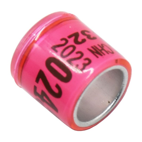 Gyűrűk galamboknak 50 db sötét rózsaszín