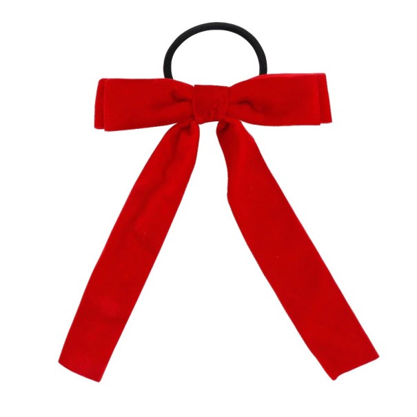 Haarelastiekje met strik rood