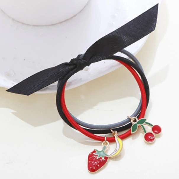 Haarelastiekjes met hangertjes - 3 stuks 4
