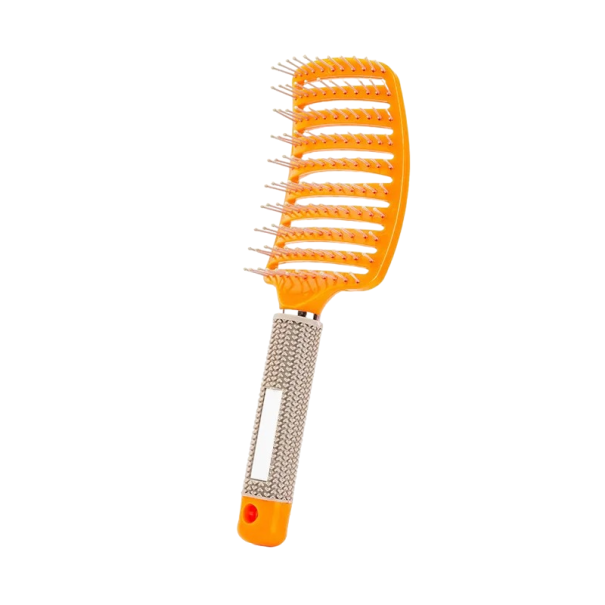 Haarkamm für Damen, Haarentwirrungsbürste, feiner Haarkamm, 25 x 7,5 x 5 cm, Friseurbedarf orange