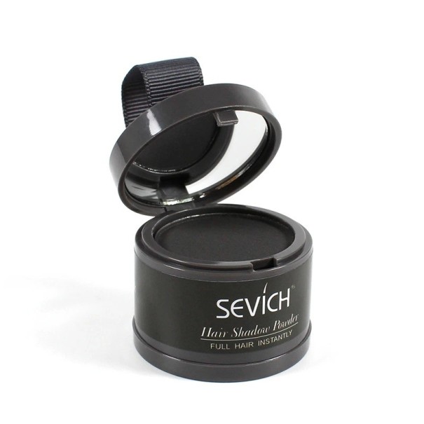 Haarlijnvulpoeder 4g Correctie van hoeken en dunne plekken in het haar Highlighting van de scheiding Natuurlijke look Eenvoudige toepassing Black