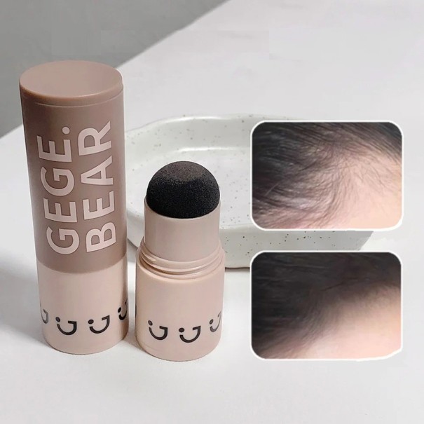 Haarlijnvulpoeder voor haarverdikking Dunner wordend haar Hoekcorrectie Natuurlijke look Eenvoudige toepassing Waterdicht effect zwart
