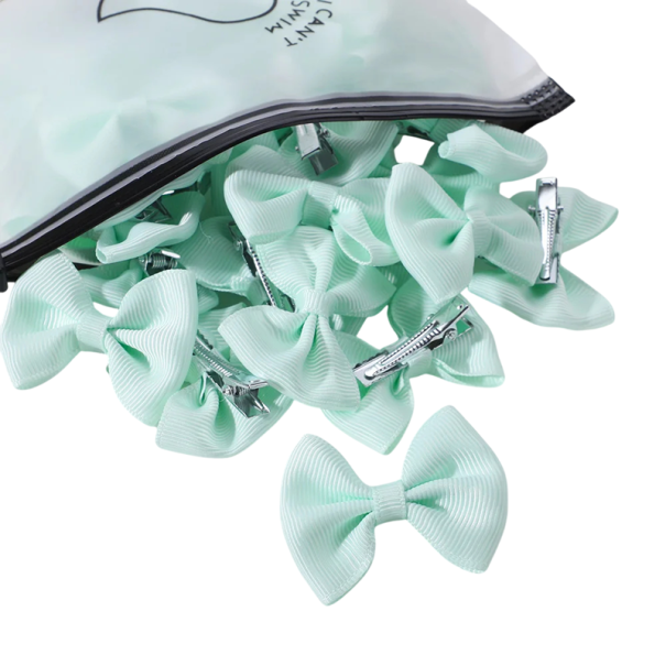 Haarschleifen, 10 Stück, Schleifenclips, elegante Haar-Accessoires, bunte Haarschleifen, stilvolle Haarspangen für Mädchen und Frauen