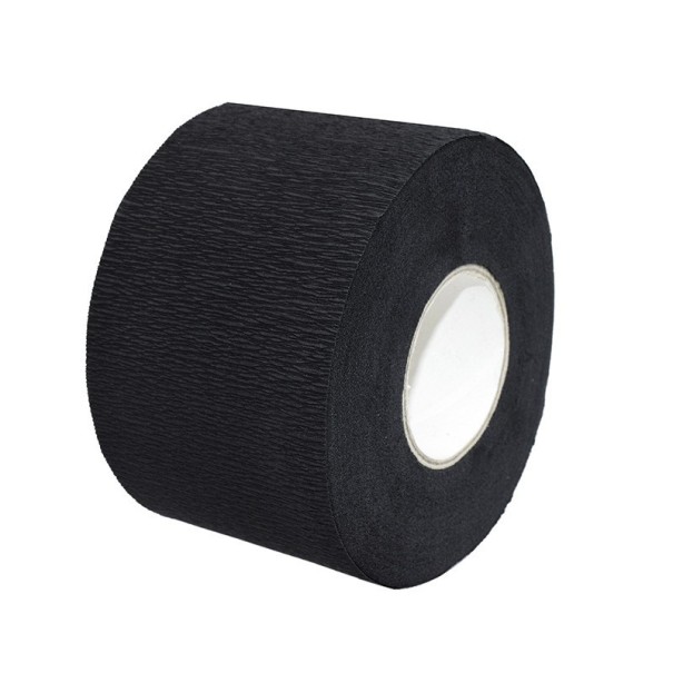 Haarschneide-Krepp-Nackenband, Papier-Hals-Haarausfall-Kragen, Friseur- und Friseurwerkzeug, Rolle mit Papier-Nackenband, 10,7 x 6,7 cm schwarz