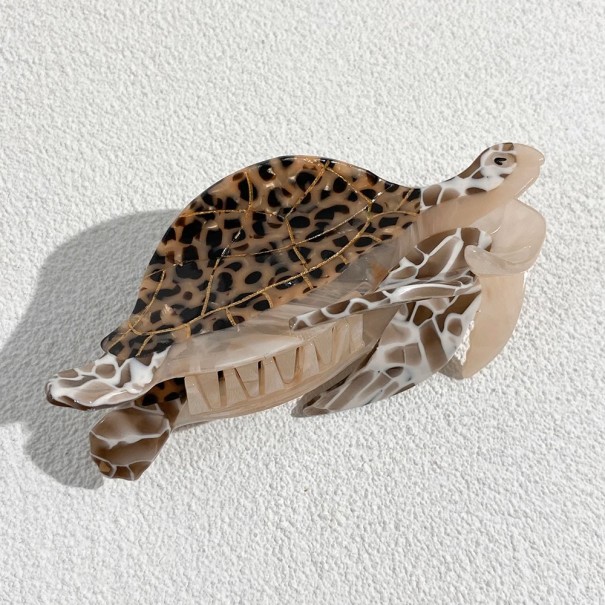 Haarspeld Tortoise Vorm Decoratief ontwerp Opvallende haaraccessoire Voor vrouwen en meisjes Voor dagelijks gebruik 2