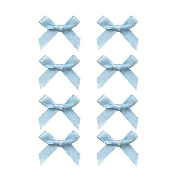 Haarstrikken 8 stuks Clips 4 x 4 cm Leuke haaraccessoires Kleine strikken op clips Elegante haarversieringen Stijlvol kapsel voor meisjes blauw