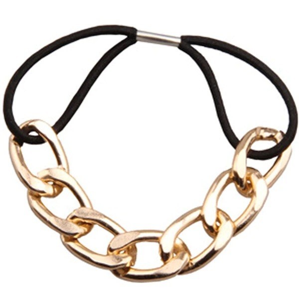 Hair Tie with Chain gold