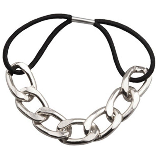 Hair Tie with Chain silver