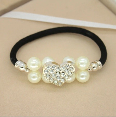 Hair Tie with Pearls and Decorations 5