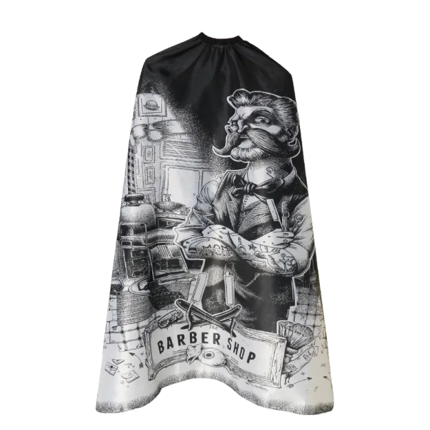 Hairdressing Cape for Cutting with Print Hairdressing Cloak Hairdressing Apron 160 x 140 cm 1