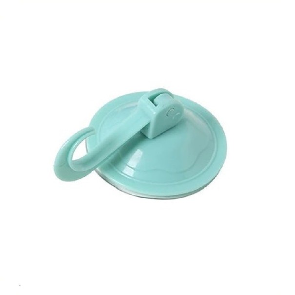 Haken mit Saugnapf türkis