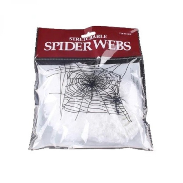 Halloween decoratie spinnenweb V101 wit