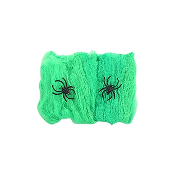 Halloween dekoration spindelnät grön