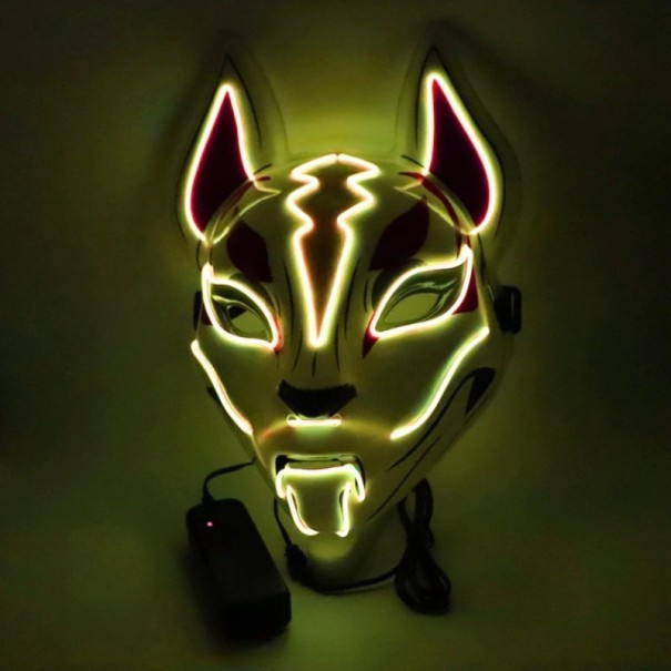 Halloween lysande rävmask 10