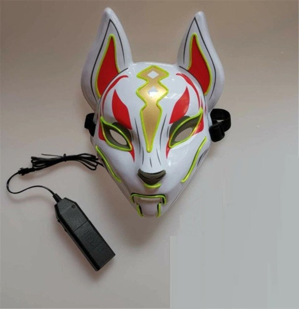 Halloween lysande rävmask 5