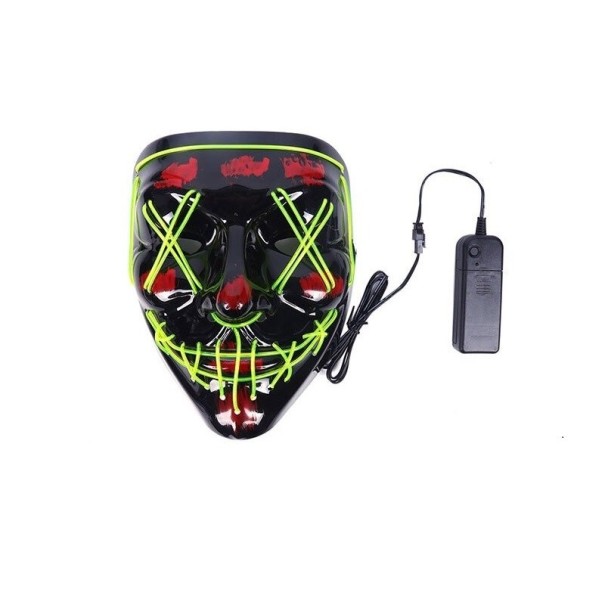 Halloween lysende maske H1055 8 Halloween lysende maske H1055 8