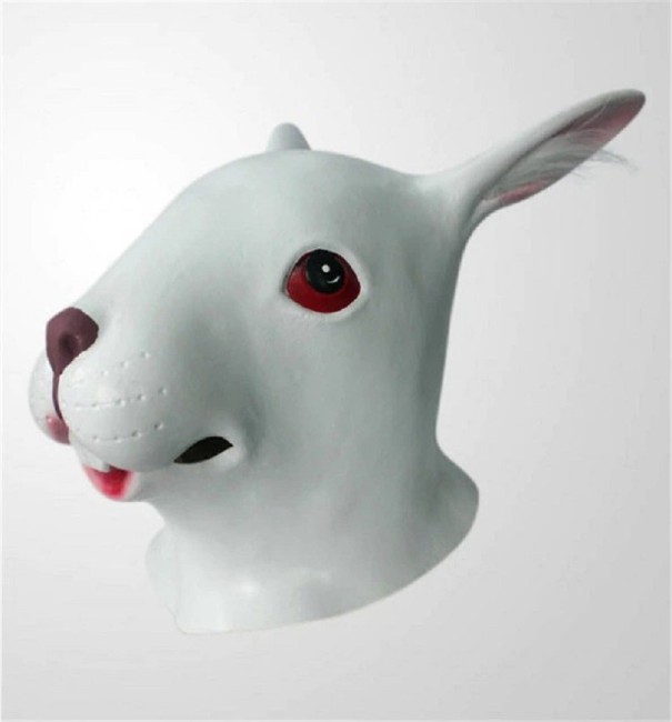 Halloween-maske H1076 hvid