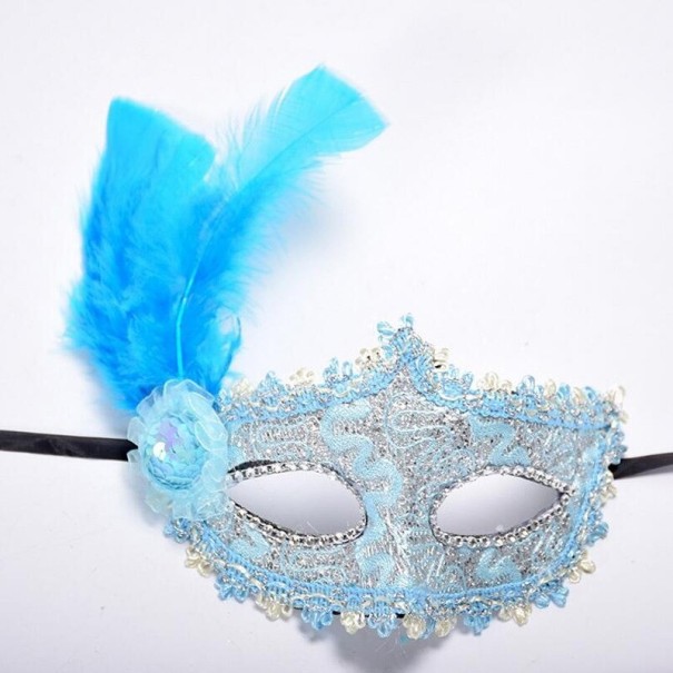 Halloween-Maske H1084 hellblau